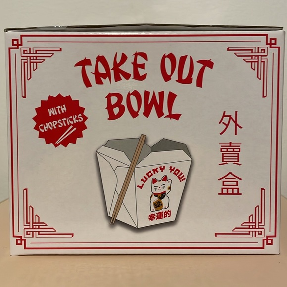 MAD Engine Ceramic Bowl “Lucky You” with Chopsticks - Picture 3 of 5